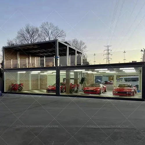 Ferrari showroom made of container houses is located in France
