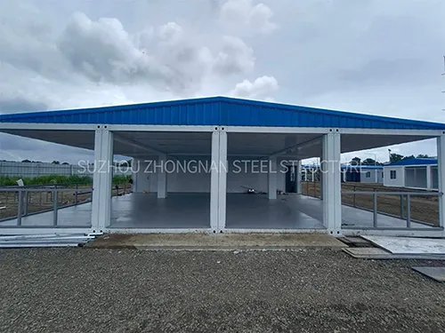 Slope-top container house project in the Philippines