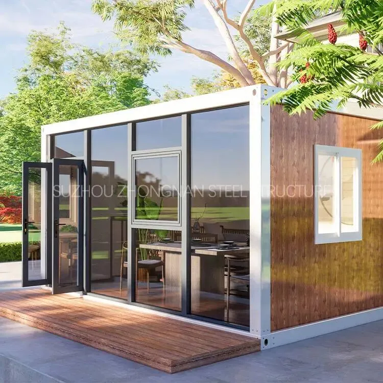 What is the construction material of container villa_