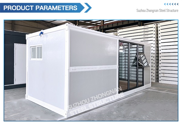 Salle de réception de conteneur pliant