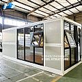 Folding Container Reception Room with Glass Curtain Wall - ZN04291