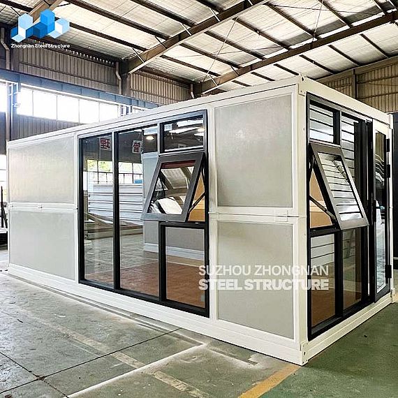 Folding Container Reception Room with Glass Curtain Wall