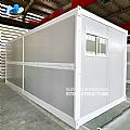 Folding Container Reception Room with Glass Curtain Wall - ZN04291