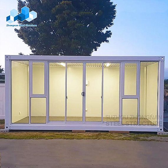 Maison Conteneur Avec Mur Rideau En Verre