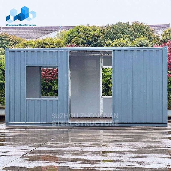 Grey Modular Container Entertainment Area