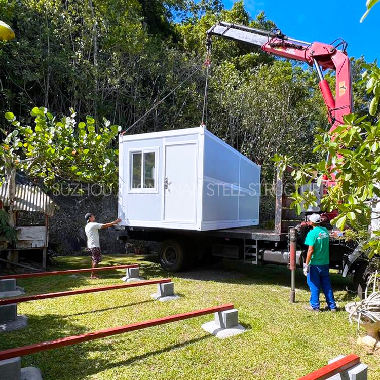 French Customer's Customized Folding Container House
